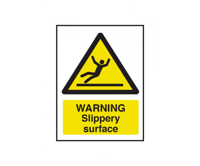 Warning Slippery Surface Safety Sign - SKU: WS098