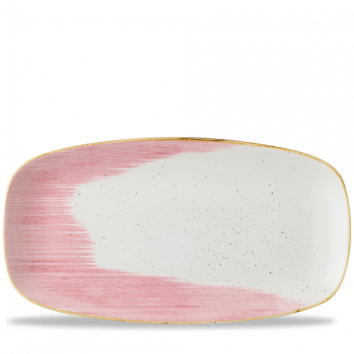 Stonecast Accents Pink Chefs Oblong Plate 13 7/8" x 7 3/8" Box 6