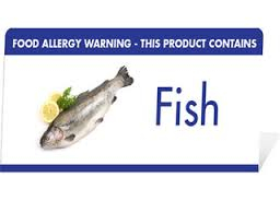Food Allergen Buffet Notice Fish - SKU: BT008