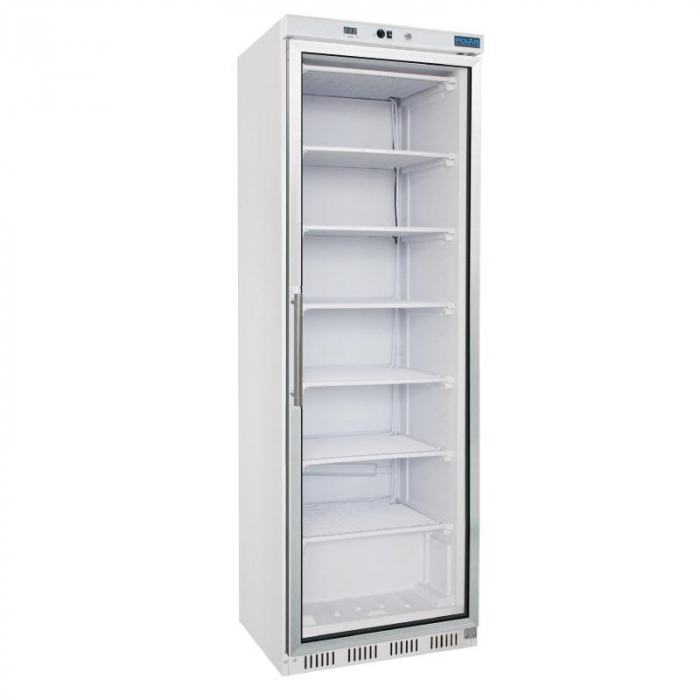 Polar C-Series Glass Door Display Freezer White - 365Ltr - SKU: CB921