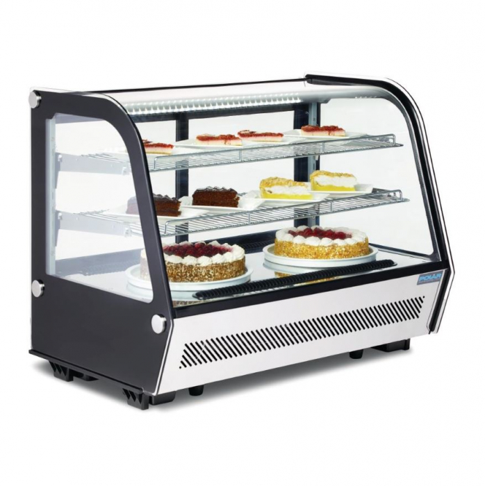 Polar G-Series Countertop Food Display Fridge Black - 160Ltr - SKU: CD230
