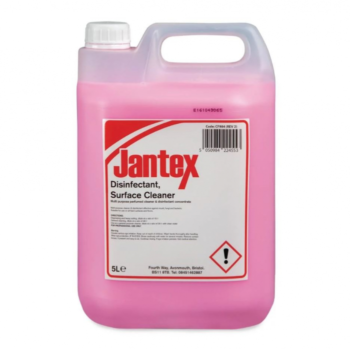 Jantex Dual-Purpose Cleaner and Disinfectant Concentrate 5 Litre - SKU: CF984