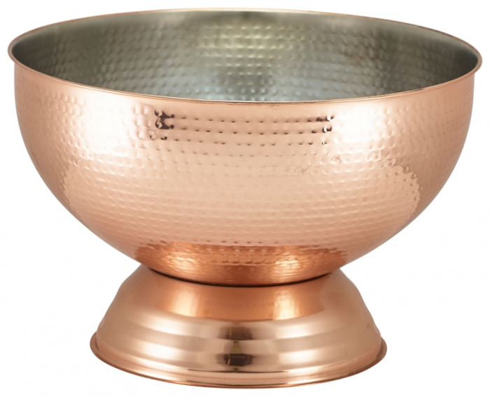 Hammered Copper Champagne Bowl 36cm - SKU: CHBWL1C