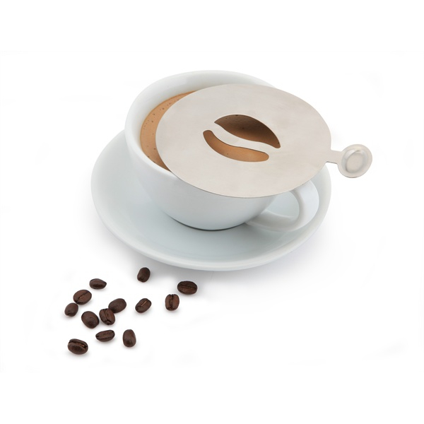 Genware St/st. Coffee Stencil Bean Design     - SKU: CS1