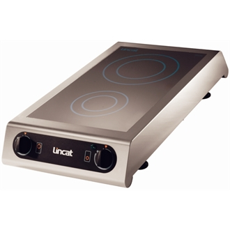 Lincat Electric Counter-top Induction Hob - 2 Zones - W 350 mm - 3.0 kW  - SKU: IH21