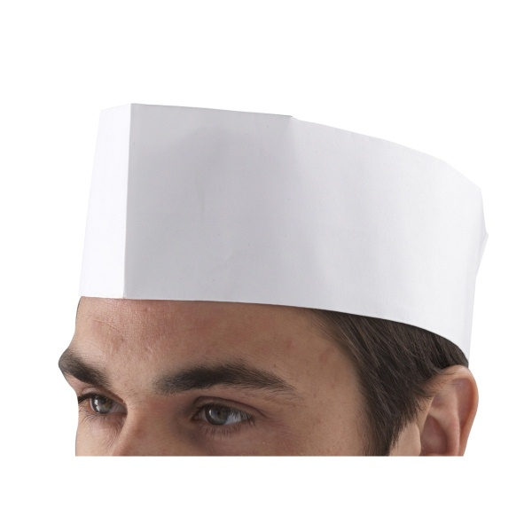 Chef's Disposable Paper Forage Hat (100 Pcs) - SKU: DM07W