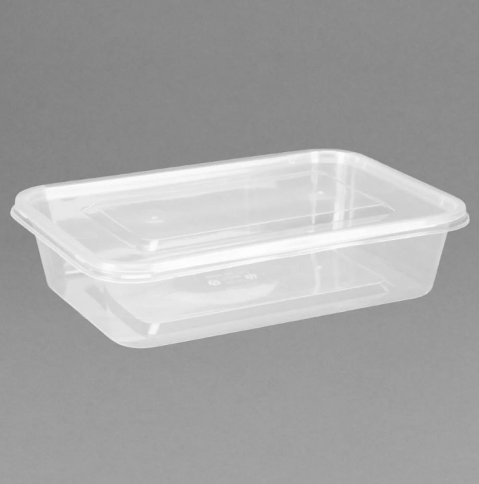 Fiesta Microwave Plastic Container - 500ml with Lids (Box 250)