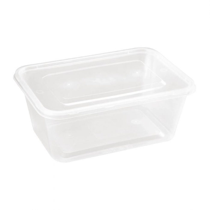 Fiesta Microwave Plastic Container - 1000ml with Lids (Box 250)