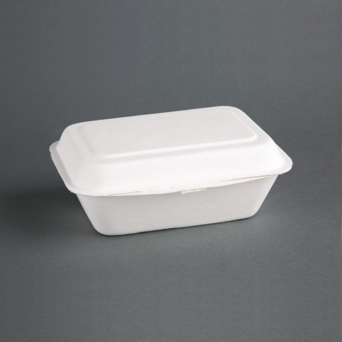 Fiesta Green Compostable Hinged Container - 66x135x182mm 500ml (Pack 250)
