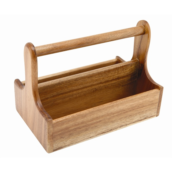 Genware Dark Wood Table Caddy - SKU: DWTC