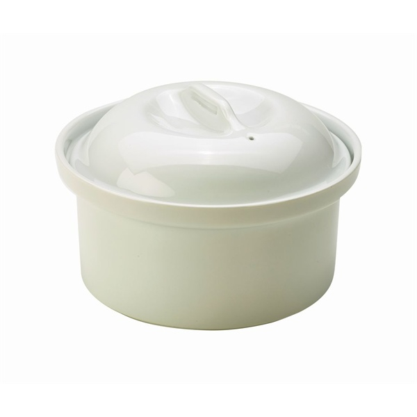 Genware Porcelain Round Casserole Dish 1.5L White - SKU: F17-W