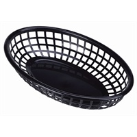Fast Food Basket Black 23.5 x 15.4cm - SKU: FFB23-B
