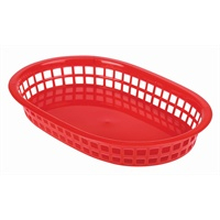 Fast Food Basket Red 27.5 x 17.5cm - SKU: FFB27-R