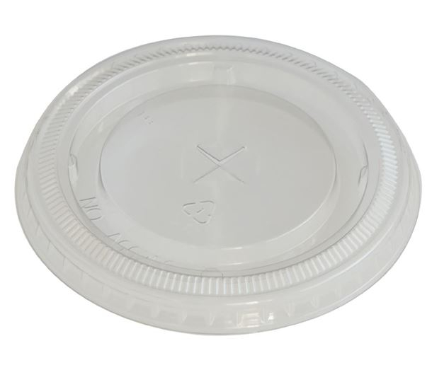 eGreen RPET Flat Lid with Straw Hole 93mm (Pack of 1000)