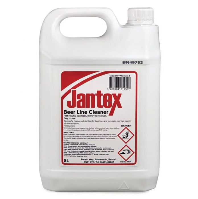 Jantex Beer Line Cleaner Concentrate 5 Litre - SKU: GC977