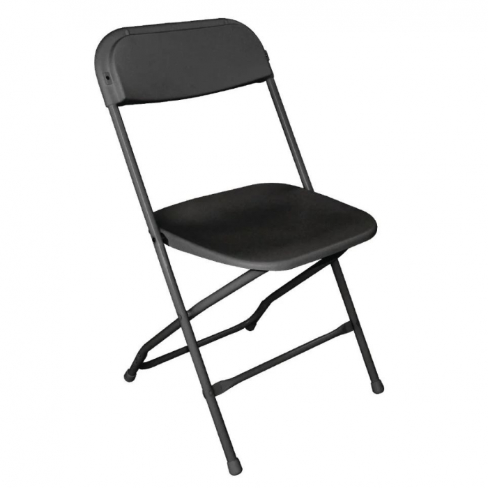 Bolero PP Folding Chairs Black (Pack of 10)