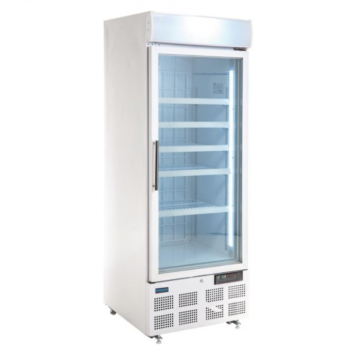 Polar G-Series Upright Display Freezer White 412Ltr - SKU: GH506