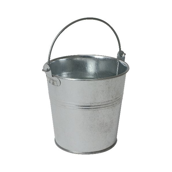 Galvanised Steel Serving Bucket 10cm Dia - SKU: GSB10