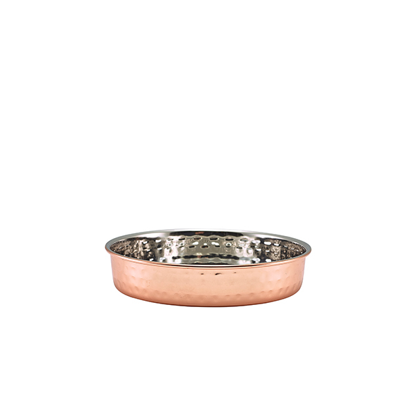 Hammered Copper Plated Presentation Plate 15cm - SKU: HPL15C