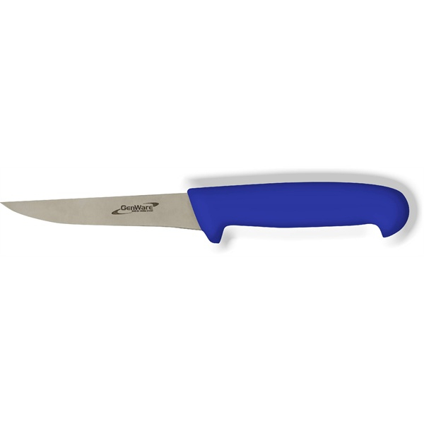 Genware 5" Rigid Boning Knife Blue - SKU: K-BN5BL