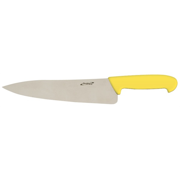 Genware 10'' Chef Knife Yellow - SKU: K-C10Y