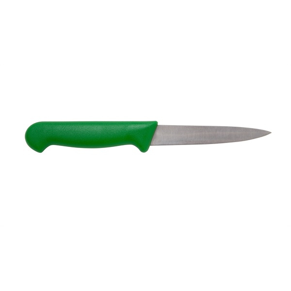 Genware 4" Vegetable Knife Green - SKU: K-V4G
