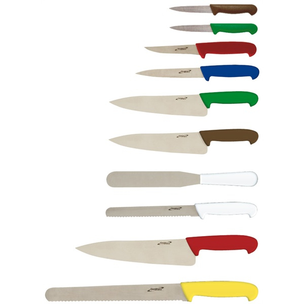 10 Piece Colour Coded Knife Set + Knife Case - SKU: KCASECOL10