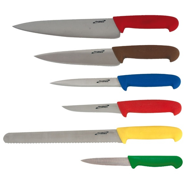 6 Piece Colour Coded Knife Set + Knife Wallet - SKU: KWLTCOLOUR6