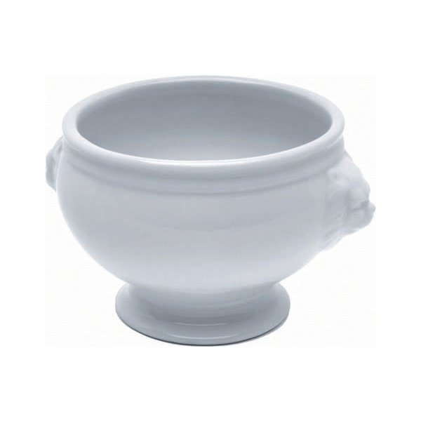 Genware Porcelain Lion Head Soup Bowl 40cl/14oz - SKU: LH1-W