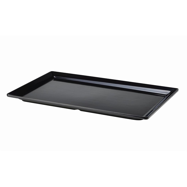 Black Melamine Platter GN 1/1 Size 53 X 32cm - SKU: MEL11-BK