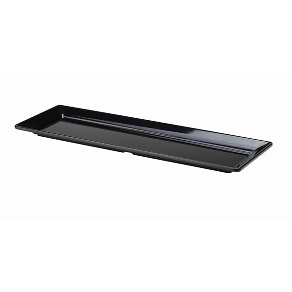 Black Melamine Platter GN 2/4 Size 53X17.5cm - SKU: MEL24-BK