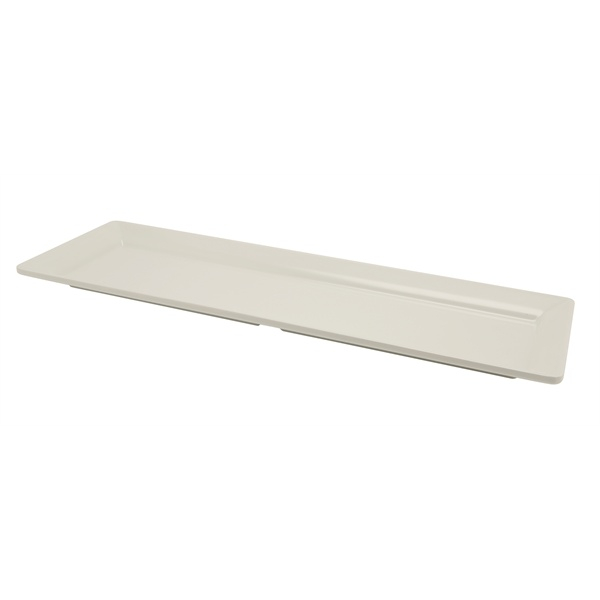 White Melamine Platter GN 2/4 Size 53X17.5cm - SKU: MEL24-WT