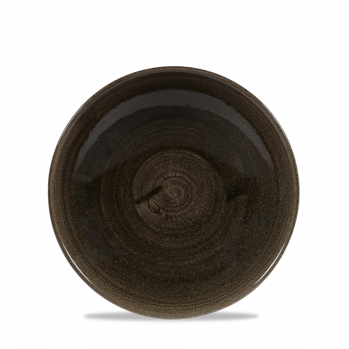 Stonecast Patina Iron Black Evolve Coupe Bowl 7.25" Box 12