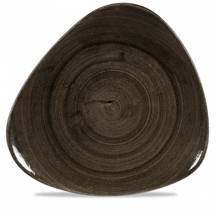 Stonecast Patina Iron Black Lotus Plate 12" Box 6