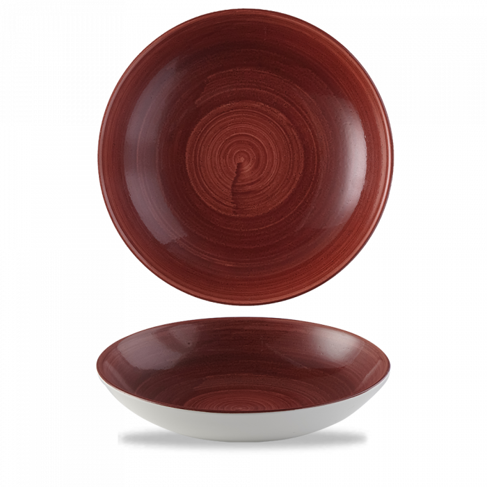 STONECAST PATINA RED RUST EVOLVE COUPE BOWL 9.75" BOX 12