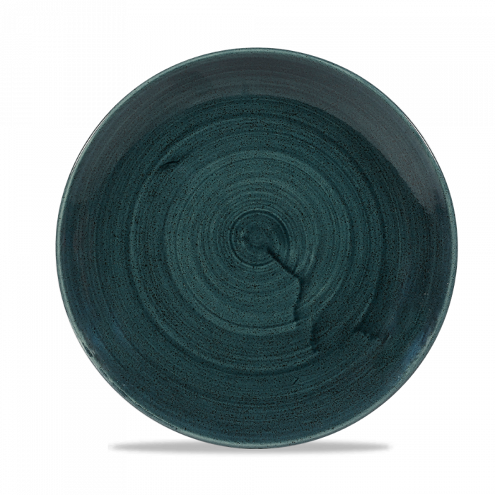 Stonecast Patina Rustic Teal Evolve Coupe Plate 8.67" Box 12