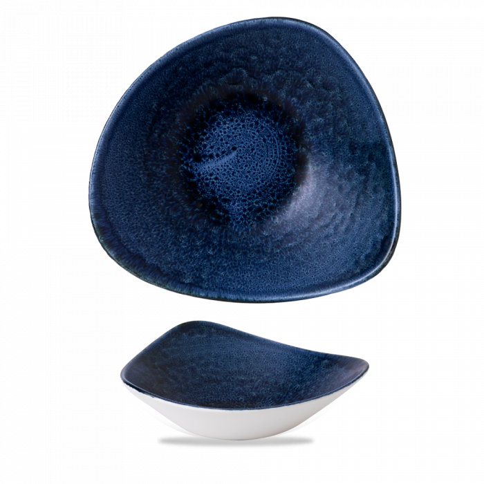 Stonecast Plume Ultramarine Lotus Bowl 9" Box 12