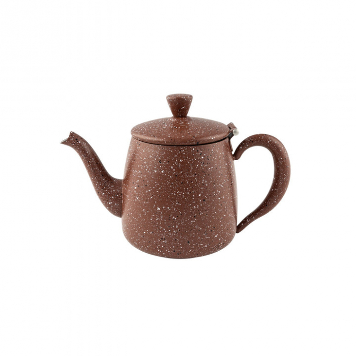 Café Olé Premium 18oz Teapot, Red Granite - SKU: PT-018RG