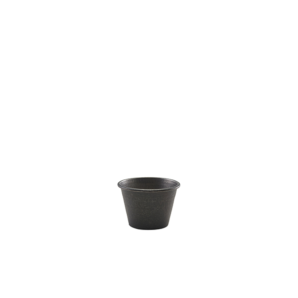 GenWare Black Vintage Steel Ramekin 71ml/2.5oz - SKU: RAMST2BKV