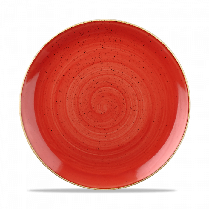 Stonecast Berry Red Evolve Coupe Plate 10.25" Box 12