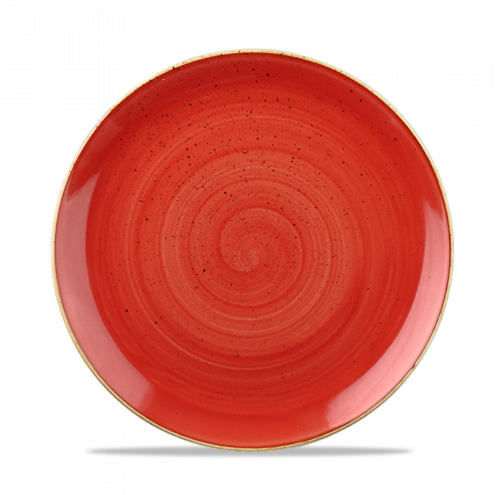 Stonecast Berry Red Evolve Coupe Plate 8.67" Box 12