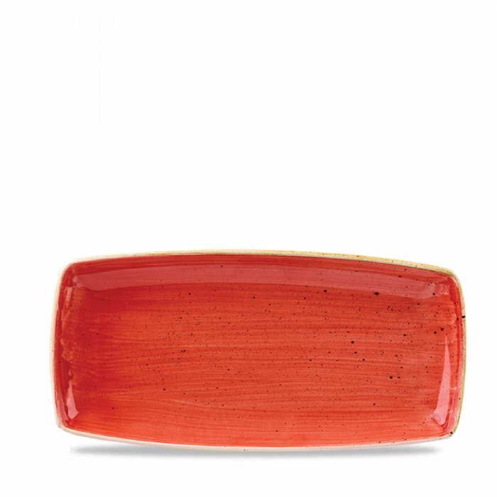 Stonecast Berry Red  Oblong Plate 11.75" Box 12