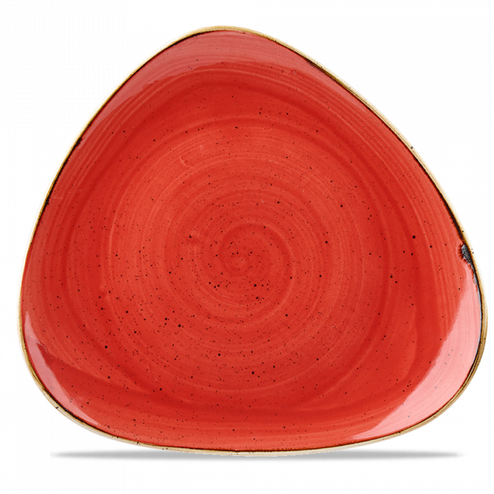 Stonecast Berry Red Lotus Plate 12" Box 6