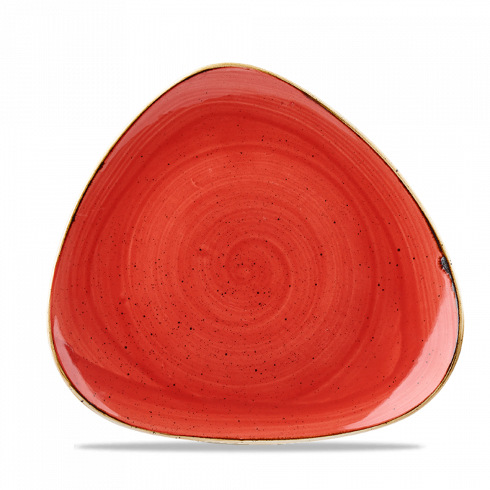 Stonecast Berry Red Lotus Plate 9" Box 12