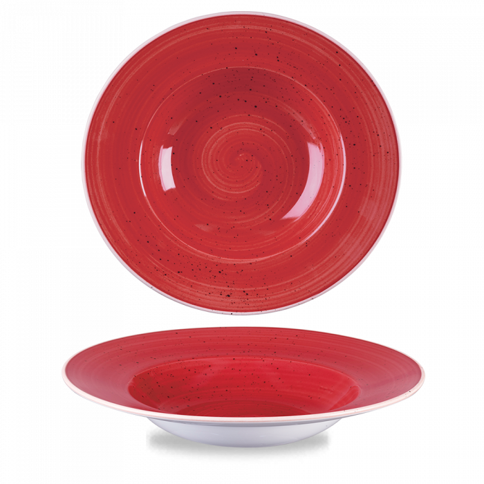 Stonecast Berry Red Profile Wide Rim Bowl Large 10.90" Box 12