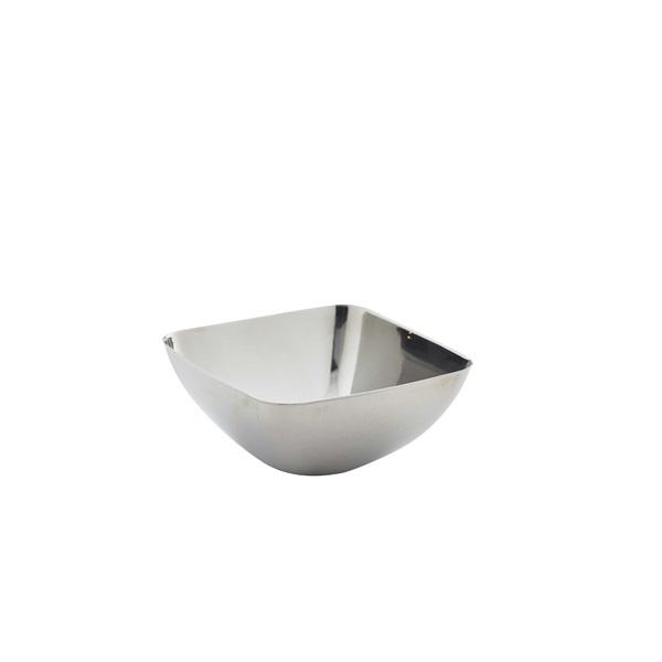Stainless Steel Square Snack Bowl 18cl/6.25oz - SKU: SBSQ18