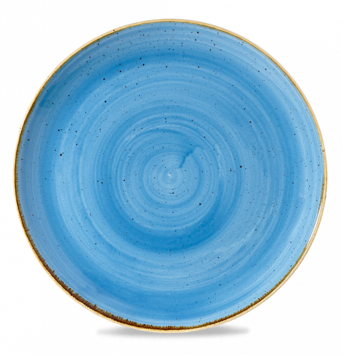 Stonecast Cornflower Blue Round Evolve Plate 12" Box 6