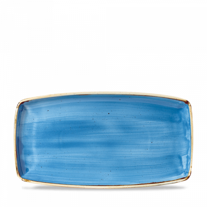 Stonecast Cornflower Blue  Oblong Plate 13 1/2" Box 6