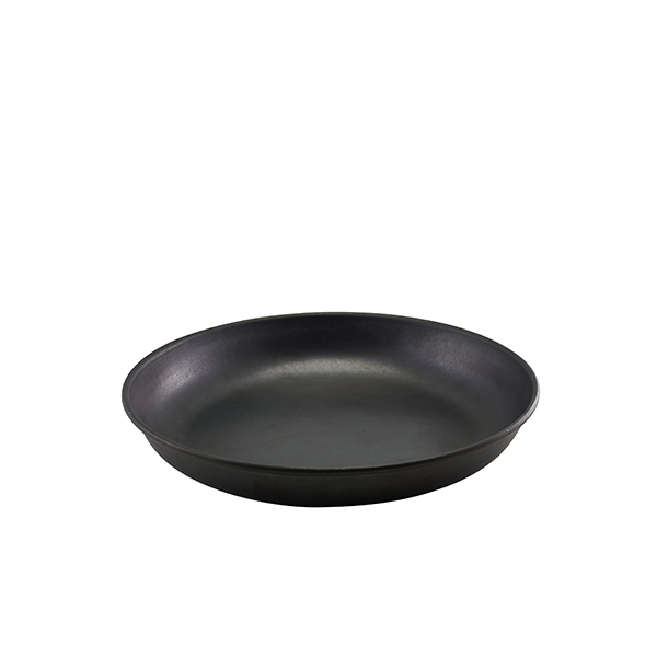 GenWare Black Vintage Steel Coupe Plate 24cm - SKU: SCP24BKV