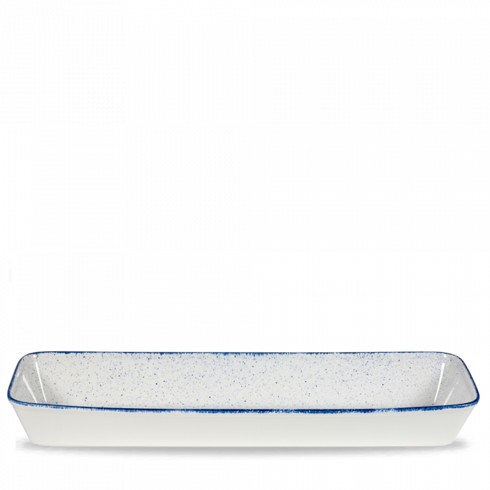 Stonecast Hints Indigo  Rectangle Baking Dish 21X6.5X2.5 Box 2